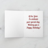 Carte d'anniversaire de gnome vintage (Intérieur)