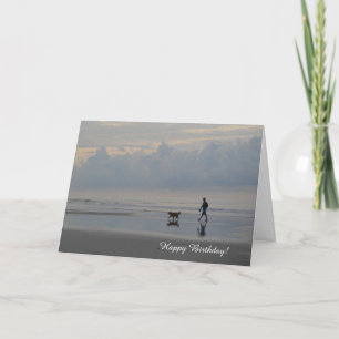 Carte d'anniversaire de golden retriever de