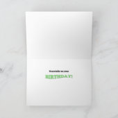 Carte d'anniversaire de golden retriever 'Road (Intérieur)