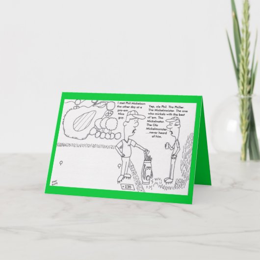 Carte d'anniversaire de golf (Devant)