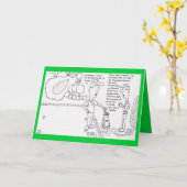 Carte d'anniversaire de golf (Fleur jaune)