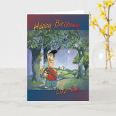 Carte d'anniversaire de golf (Fleur jaune)