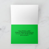 Carte d'anniversaire de golf (Intérieur)