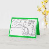 Carte d'anniversaire de golf (Fleur jaune)