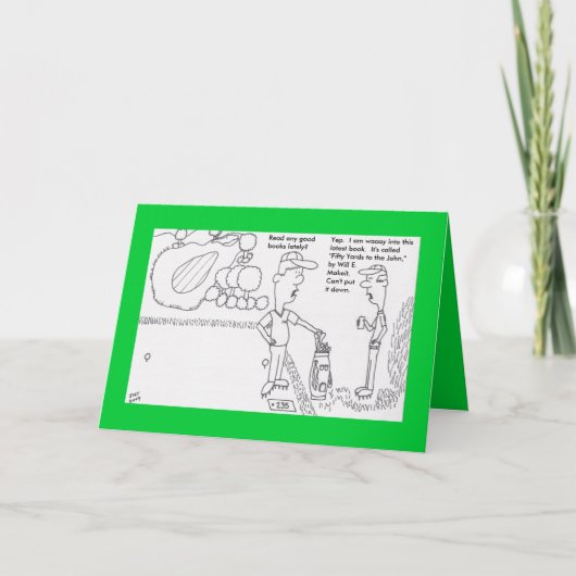 Carte d'anniversaire de golf (Devant)