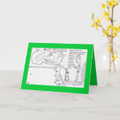 Carte d'anniversaire de golf (Fleur jaune)