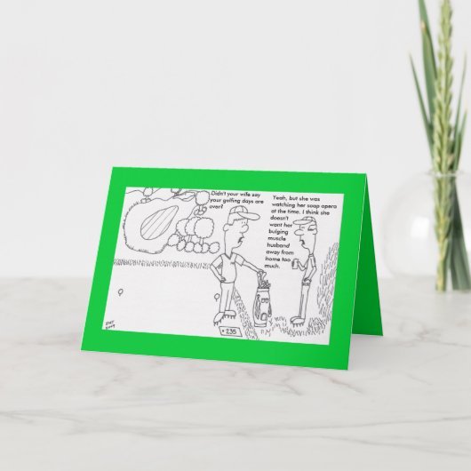 Carte d'anniversaire de golf (Devant)