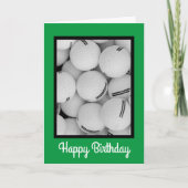 Carte d'anniversaire de golf, carte d'anniversaire (Devant)