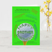 Carte d'anniversaire de Golf Jokes pour Brother (Fleur jaune)