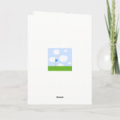 Carte d'anniversaire de golf Papy (Dos)