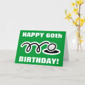 Carte d'anniversaire de golf | Personnalisable  (Fleur jaune)