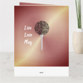 Carte d'anniversaire de golf personnalisée pour da (Dos)