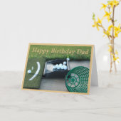 Carte d'anniversaire de golf pour le papa (Fleur jaune)