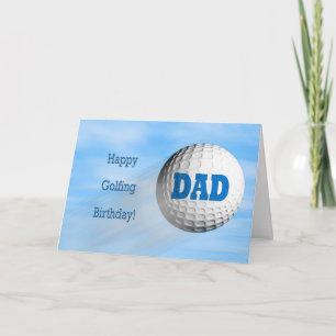 Carte d'anniversaire de golf pour papa