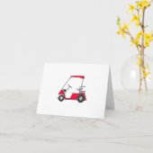 Carte d'anniversaire de Golfer (Fleur jaune)