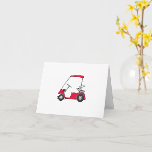 Carte d'anniversaire de Golfer (Fleur jaune)