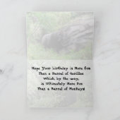 Carte d'anniversaire de Gorilla (Intérieur)