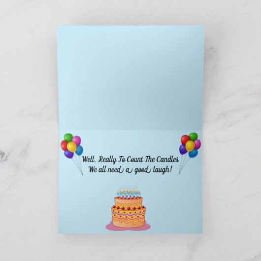 Carte d'Anniversaire de Gorilla Amusement Fun (Intérieur)