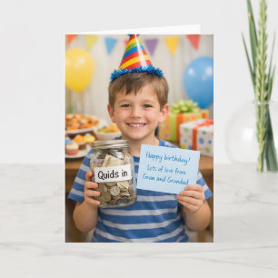 Carte d'anniversaire de Gran et gra avec de l'arge