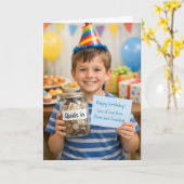 Carte d'anniversaire de Gran et gra avec de l'arge (Fleur jaune)