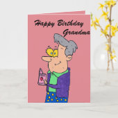 Carte d'anniversaire de grand-maman (Fleur jaune)