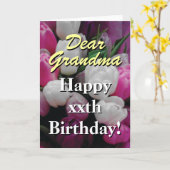 Carte d'anniversaire de grand-mère | bouquet de fl (Fleur jaune)