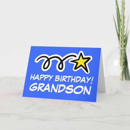 Carte d'anniversaire de Grandson (Devant)