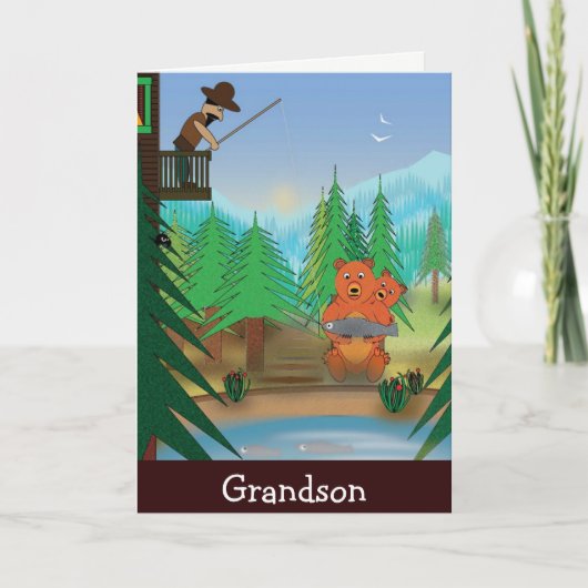 Carte d'anniversaire de Grandson (Devant)
