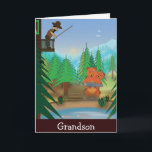 Carte d'anniversaire de Grandson<br><div class="desc">Art & design original de Danieljm.</div>