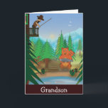 Carte d'anniversaire de Grandson<br><div class="desc">Art & design original de Danieljm.</div>