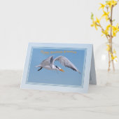 Carte d'anniversaire de Grandson avec Royal Tern B (Fleur jaune)