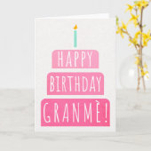 Carte d'anniversaire de Granmomy (Fleur jaune)