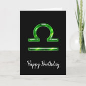 Carte d'anniversaire de Green Libra (Devant)