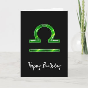 Carte d'anniversaire de Green Libra