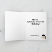 Carte d'anniversaire de grenouille fantaisiste, Ca (Intérieur)