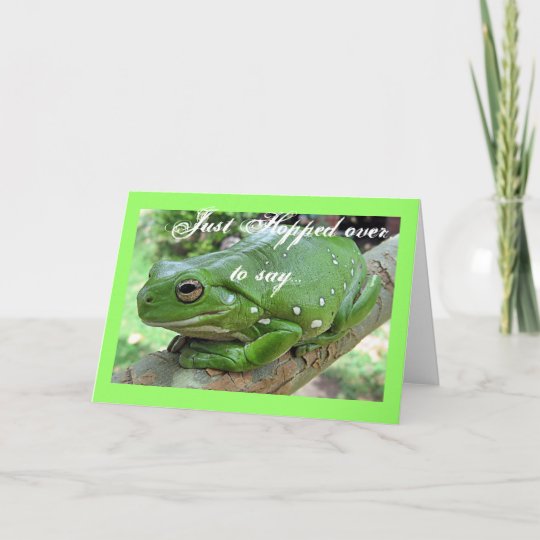 Carte D Anniversaire De Grenouille Verte Zazzle Be