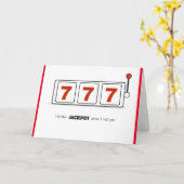 Carte d'anniversaire de GROS LOT, enveloppes (Fleur jaune)