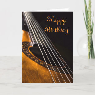 Carte d'anniversaire de guitare