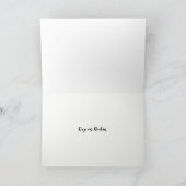 Carte d'anniversaire de guitare électrique dorée (Intérieur)
