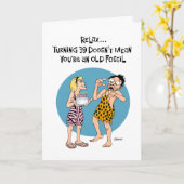 Carte d'anniversaire de Guy's 39th (Fleur jaune)