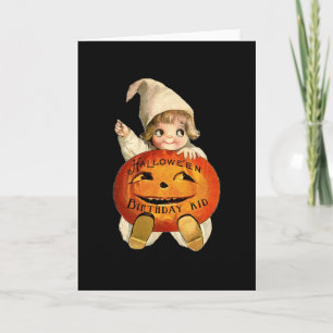 Carte d'anniversaire de Halloween d'ENFANT