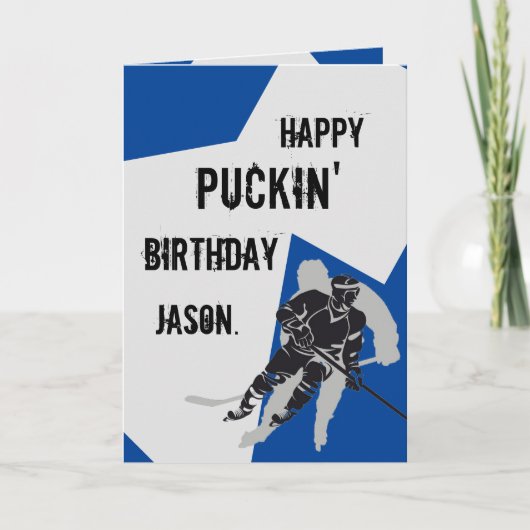 Carte d'anniversaire de Happy Puckin personnalisée (Devant)