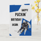 Carte d'anniversaire de Happy Puckin personnalisée (Fleur jaune)