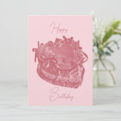 Carte d'anniversaire de Heart Cake (Debout devant)