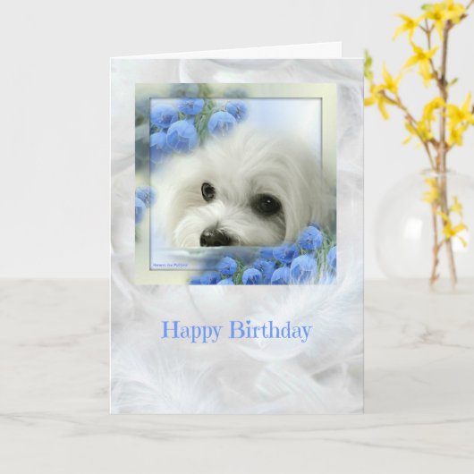 Carte d'anniversaire de Hermès au Malte (Fleur jaune)