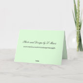 Carte d'anniversaire de hibou joyeux (Dos)