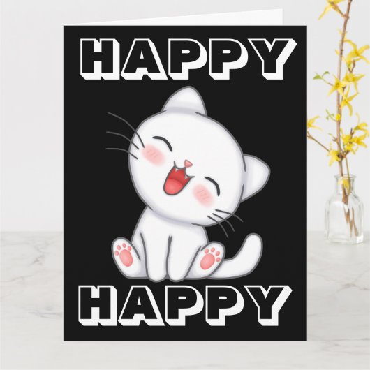 CARTE D'ANNIVERSAIRE DE JAMBONNE TAILLE DU GÉANT C (Fleur jaune)