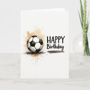 Carte d'anniversaire de jeu de balle ludique