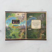 Carte d'anniversaire de jeu pixelisé Niveau supéri (Intérieur)
