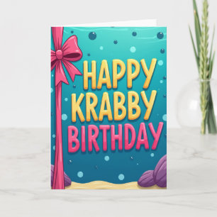 Carte d'anniversaire de joie sous-marine